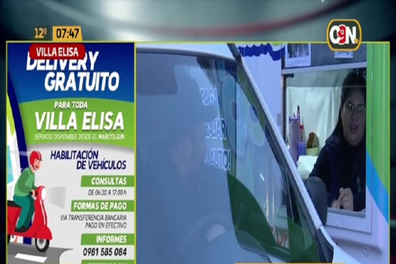 Villa Elisa ofrece delivery gratuito para habilitación vehicular - C9N