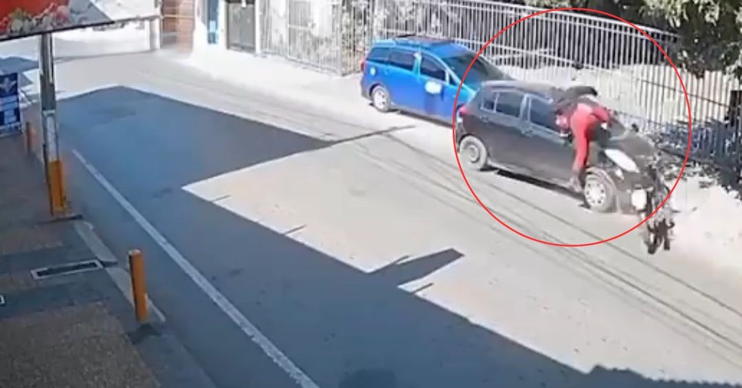 Motociclista fue chocado por un vehículo que se dio a la fuga - C9N