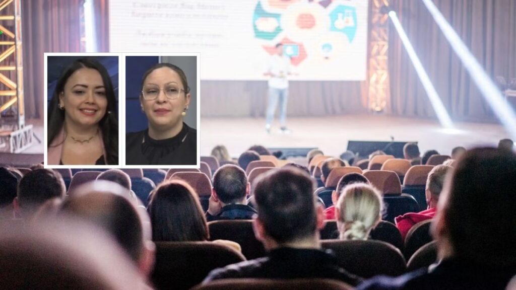 Clara Martínez y Katherine Khone promotoras del Encuentro Comunicación Política